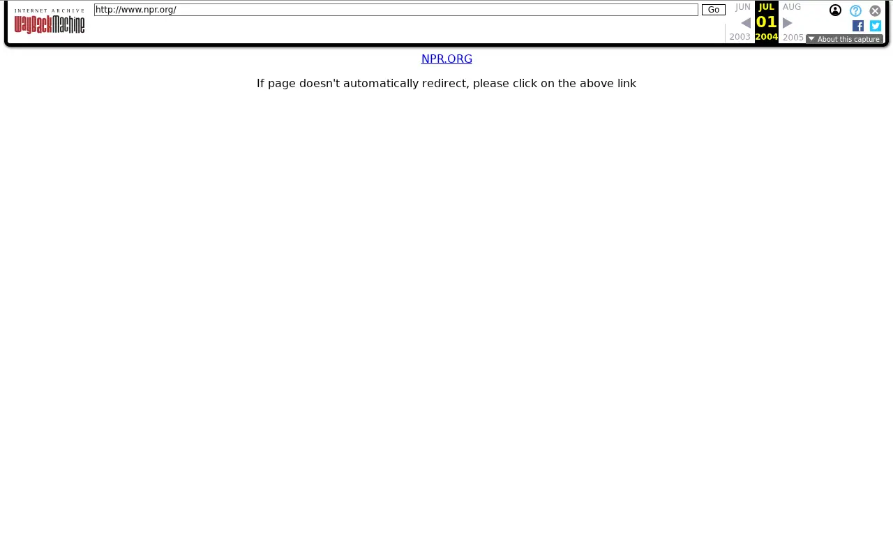 npr.org on July 1, 2004