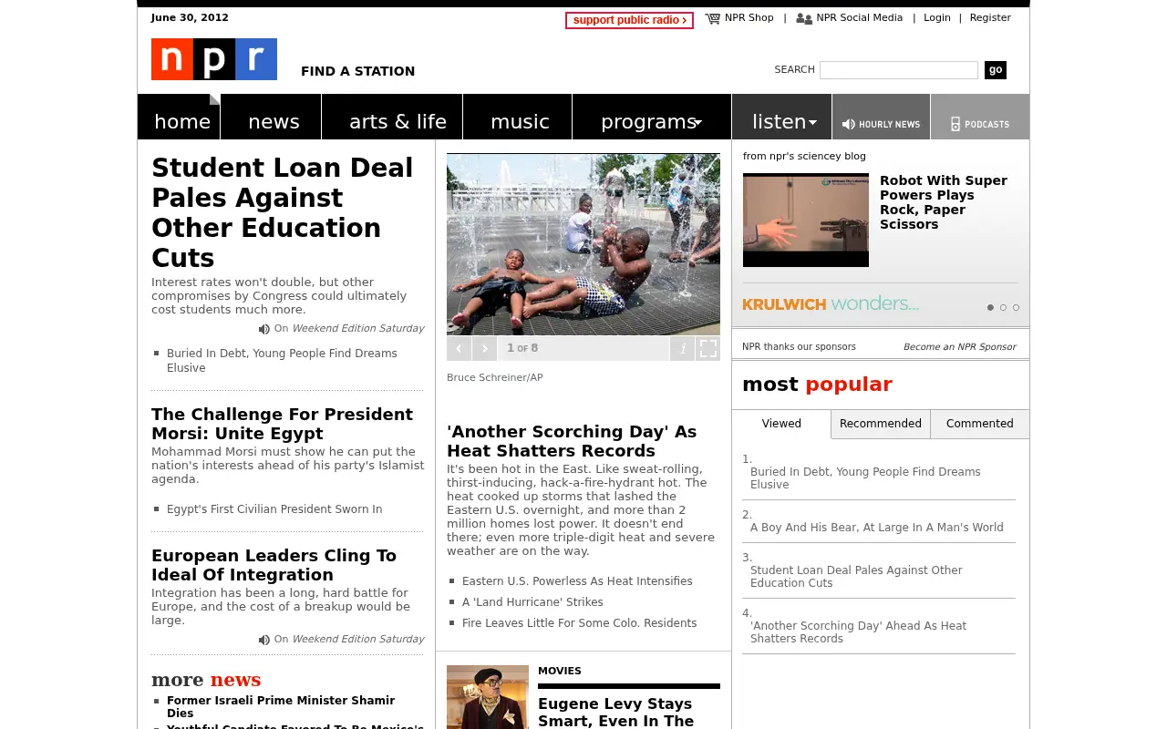 npr.org on June 30, 2012