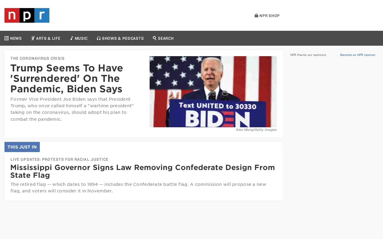 npr.org on June 30, 2020