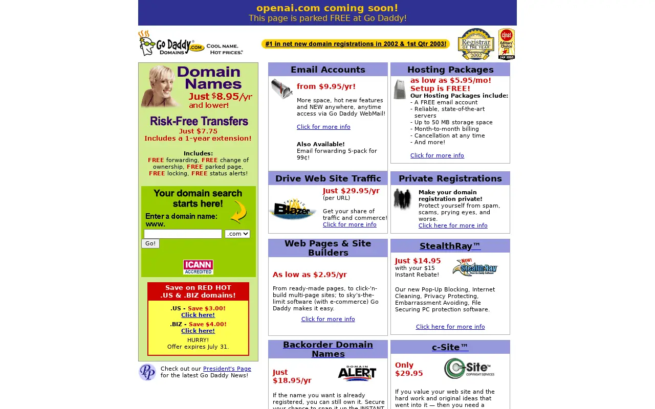 openai.com in 2003