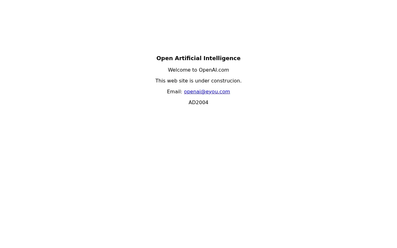 openai.com in 2004