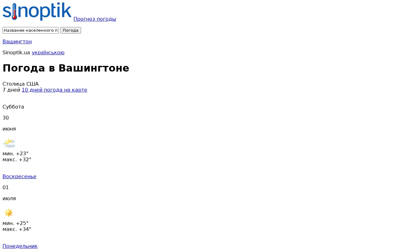 sinoptik.ua in 2018