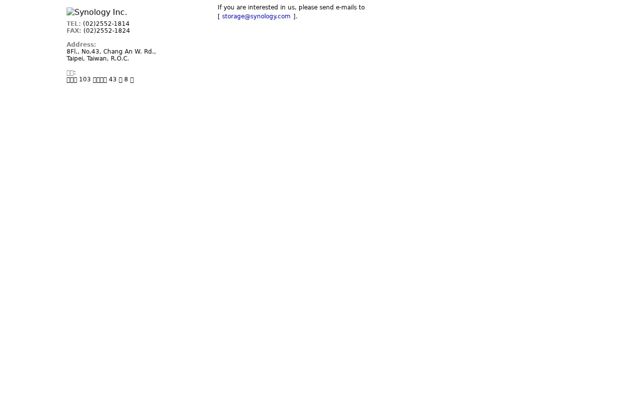 synology.com in 2001