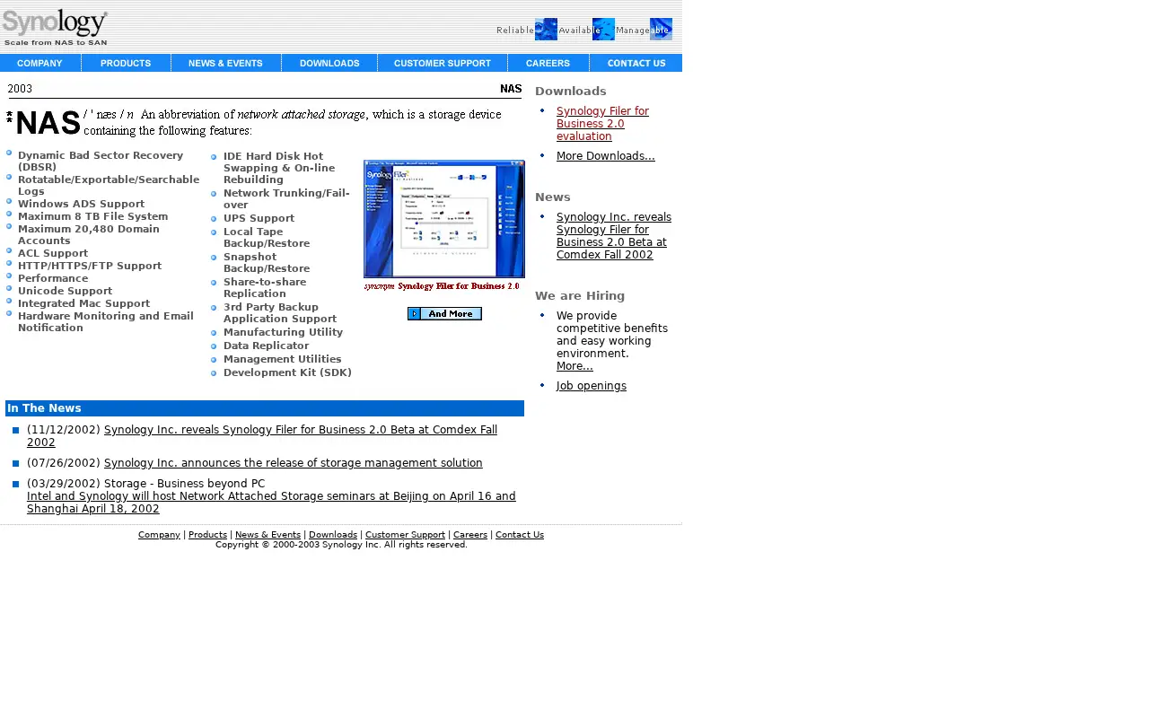 synology.com in 2003