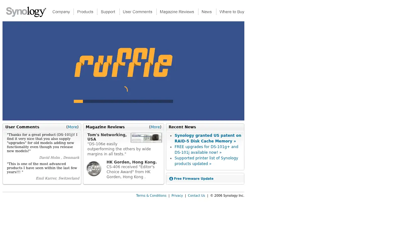 synology.com in 2006