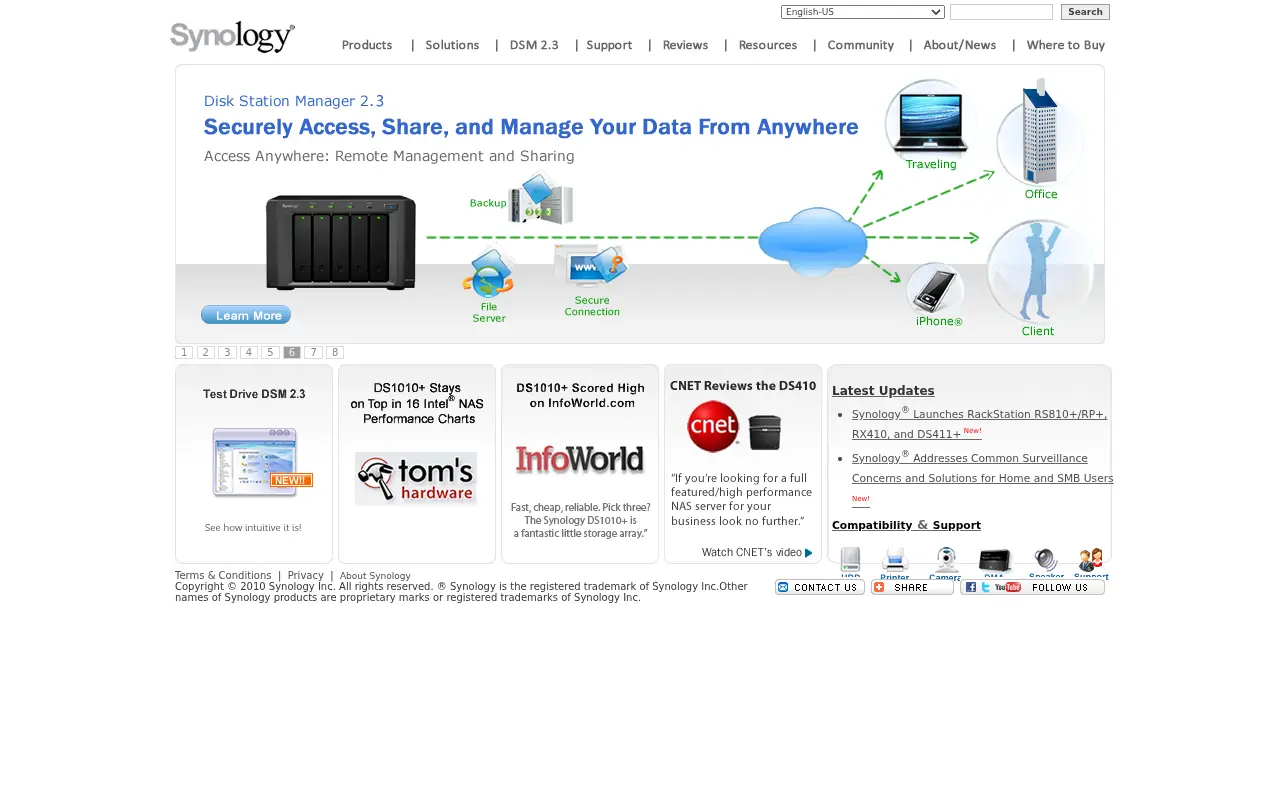 synology.com in 2010