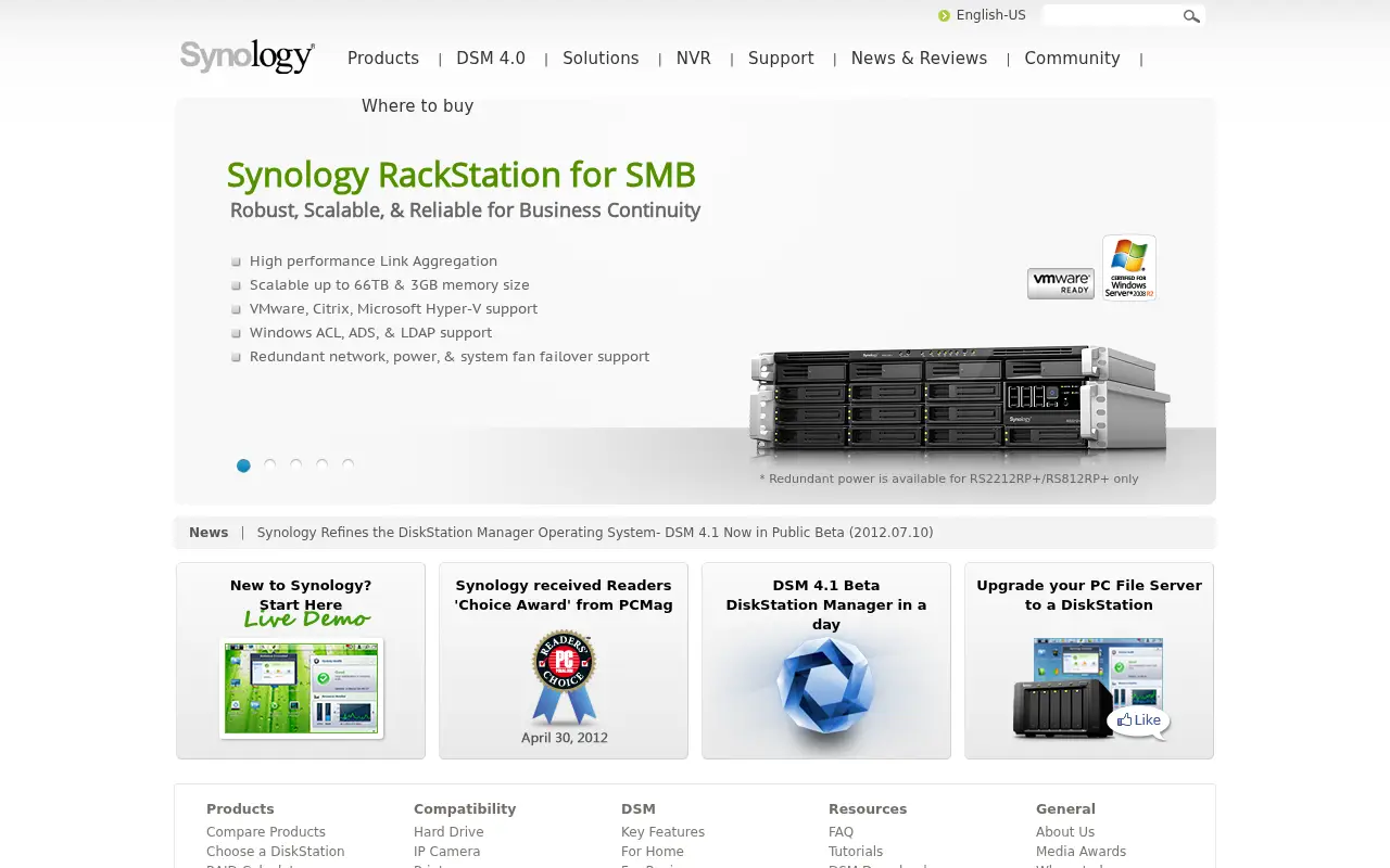 synology.com in 2012