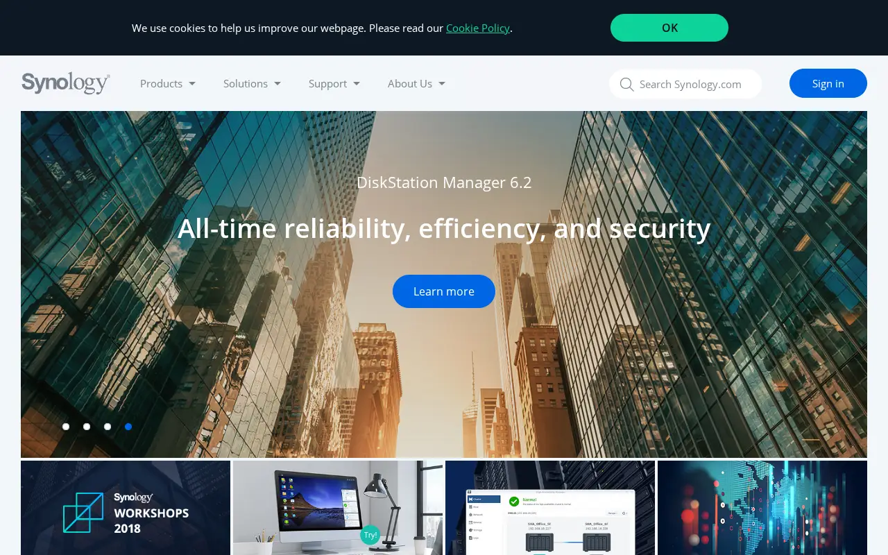 synology.com in 2018