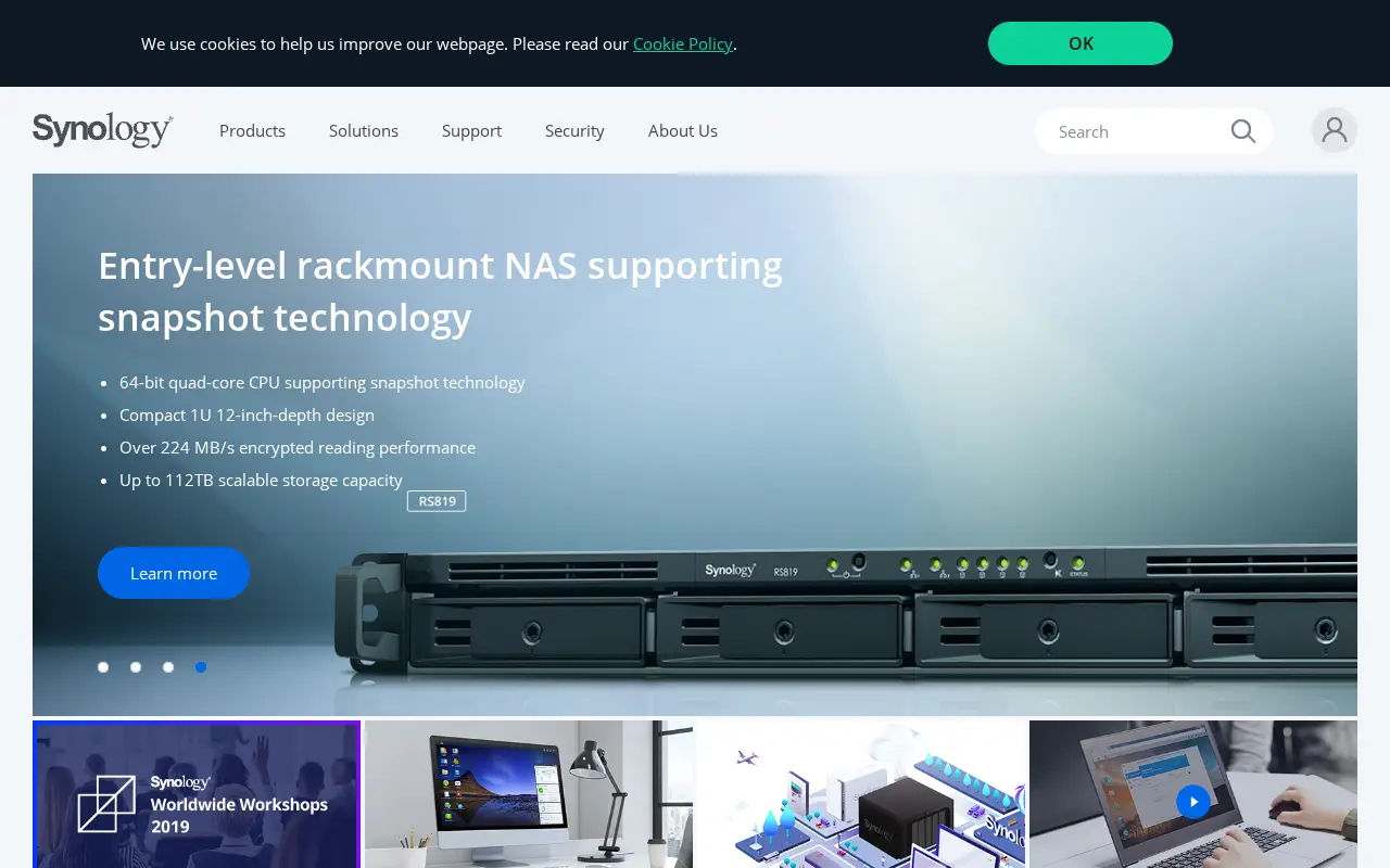 synology.com in 2019