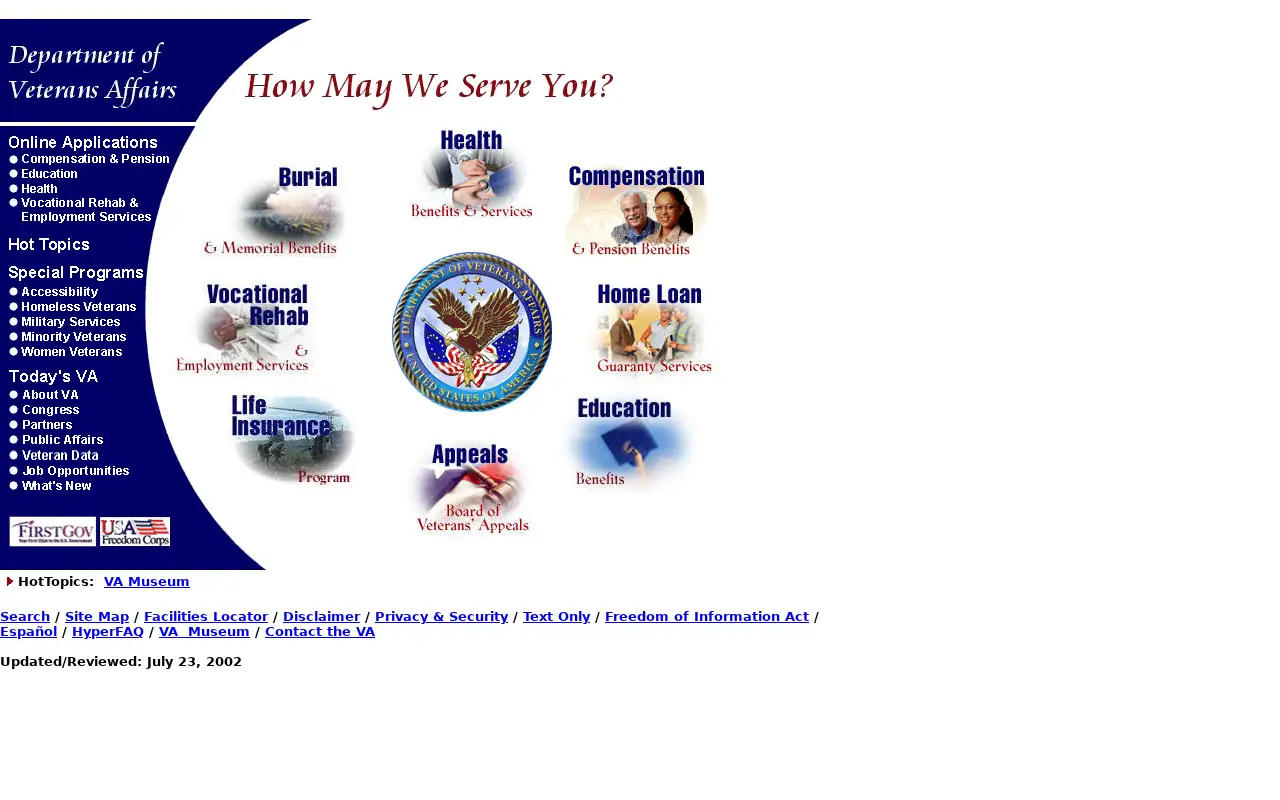 va.gov in 2002