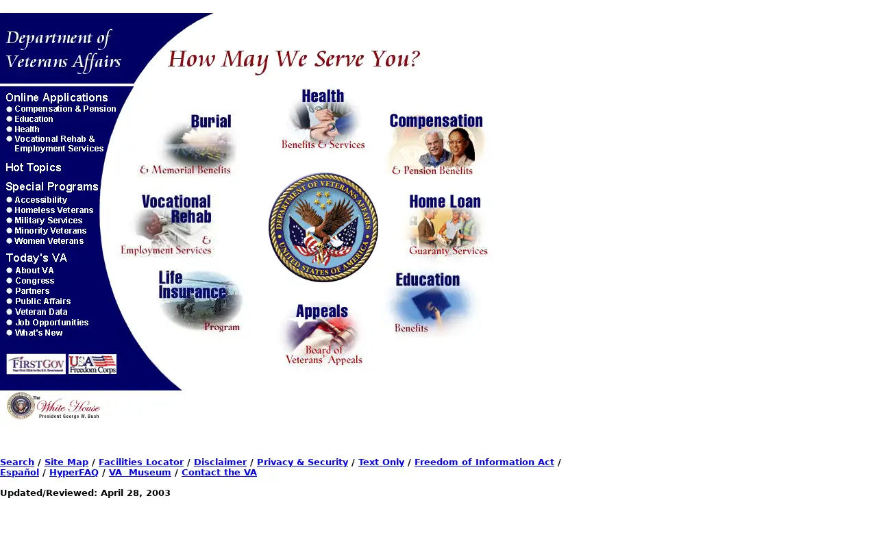 va.gov in 2003