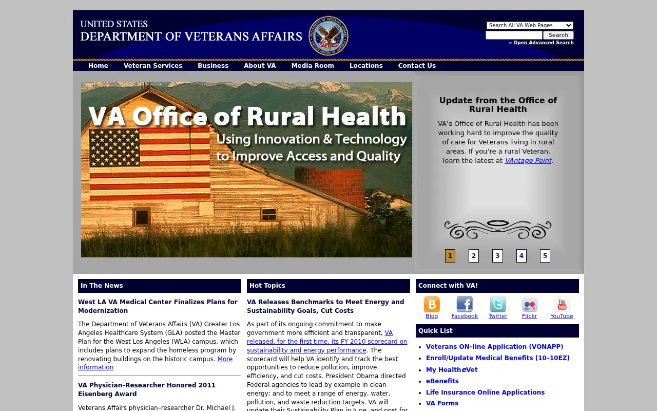 va.gov in 2011