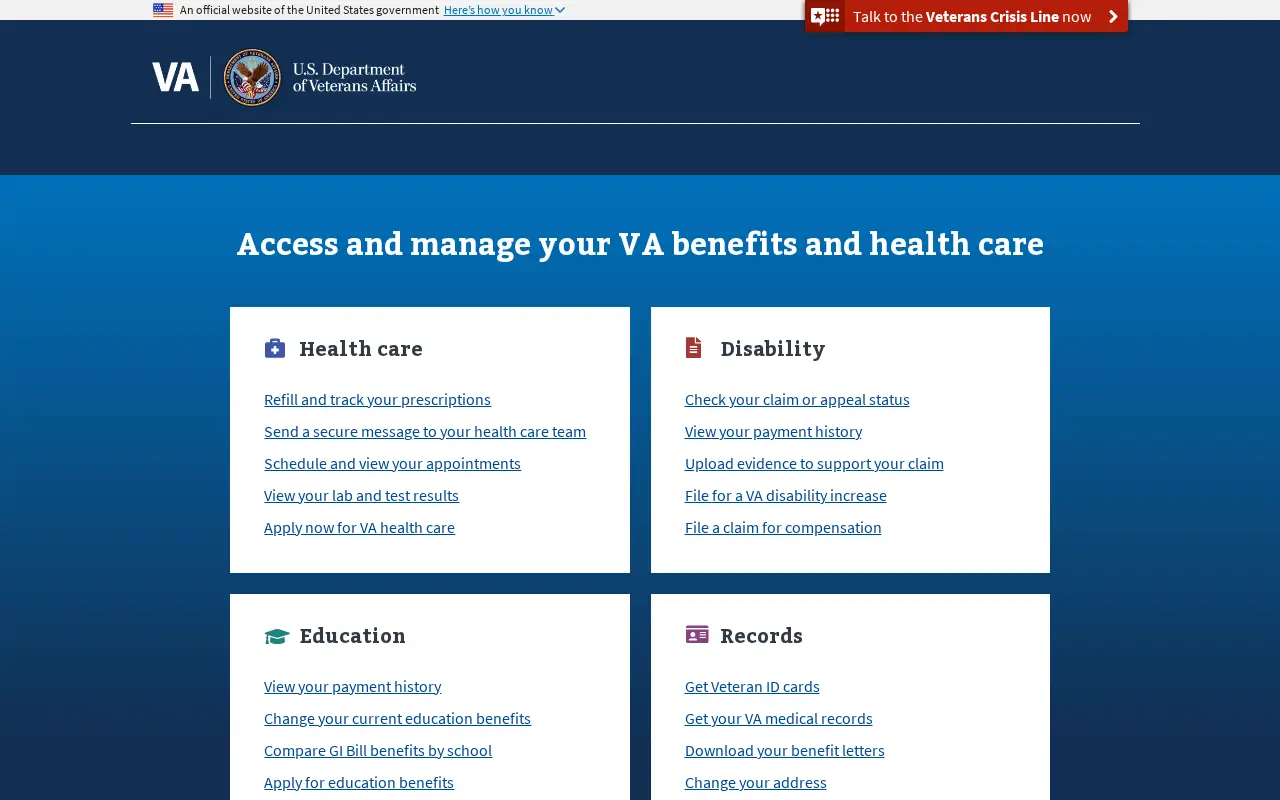 va.gov in 2020