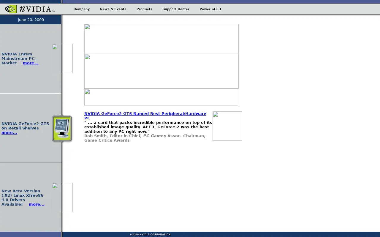 nvidia.com in 2000