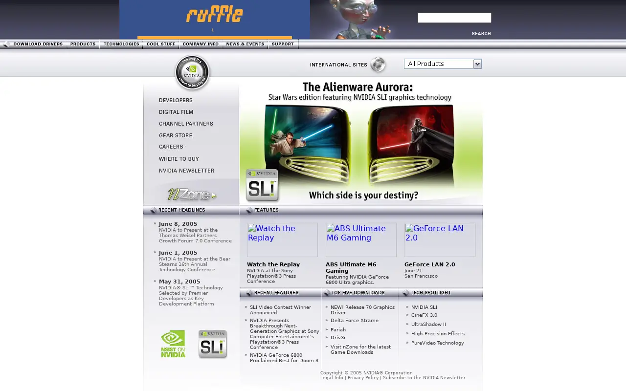 nvidia.com on June 9, 2005