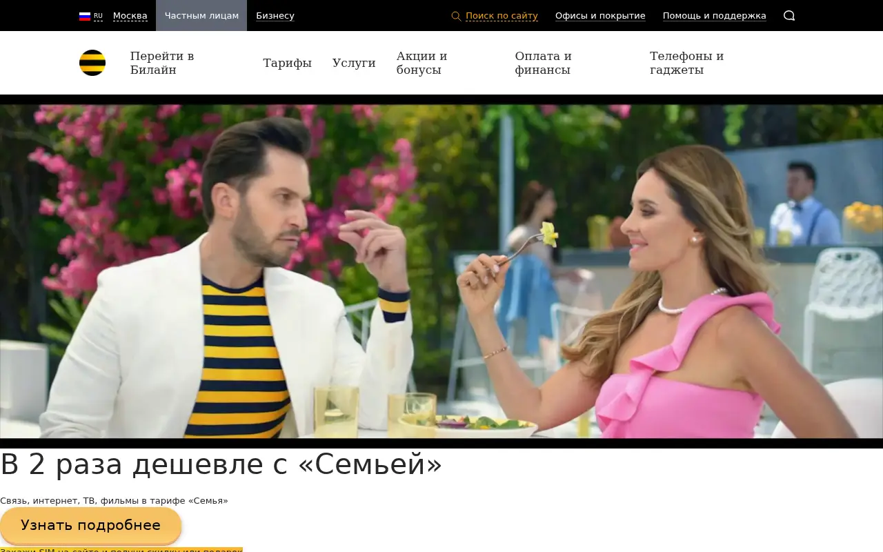 beeline.ru in 2019