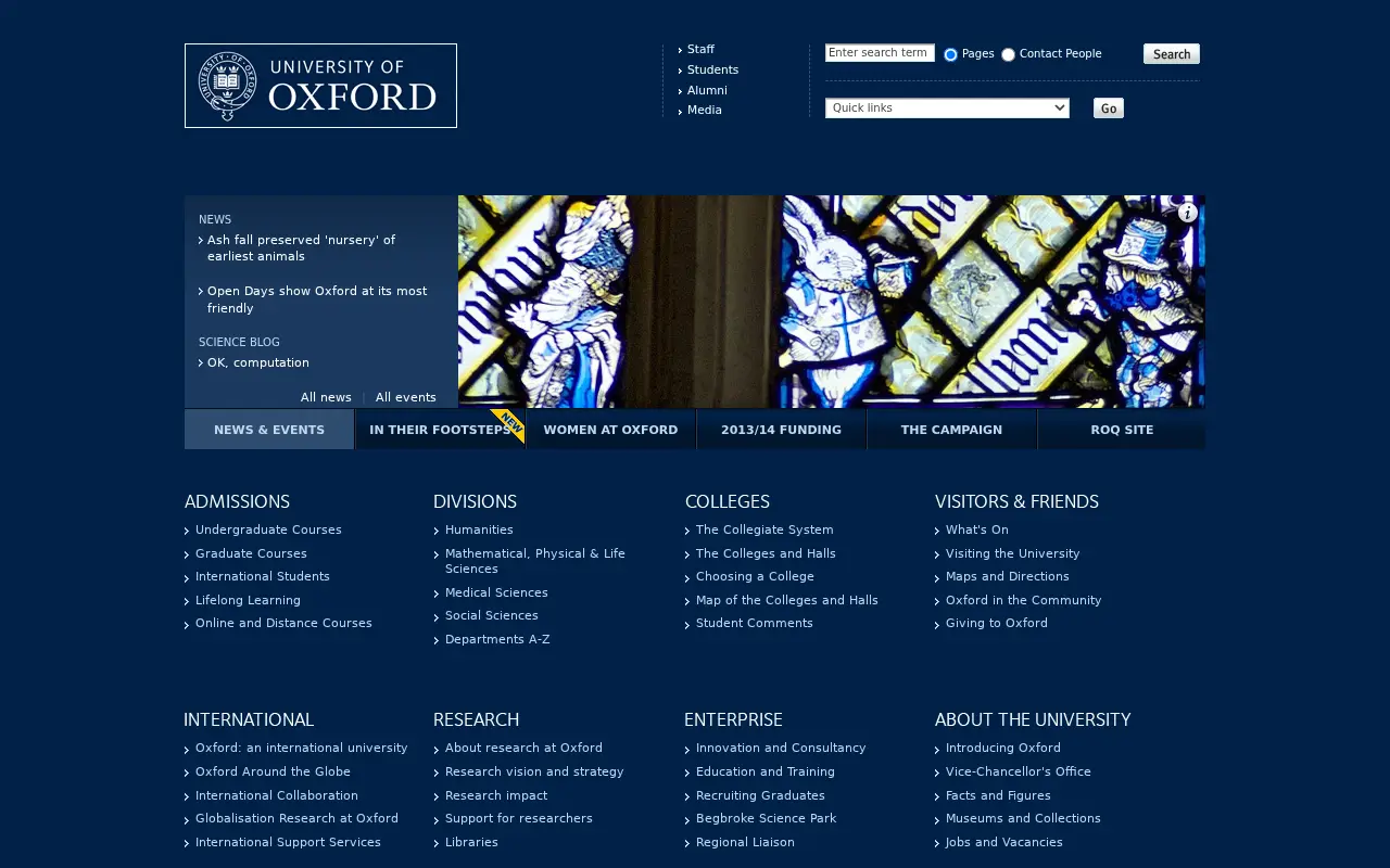 ox.ac.uk in 2012