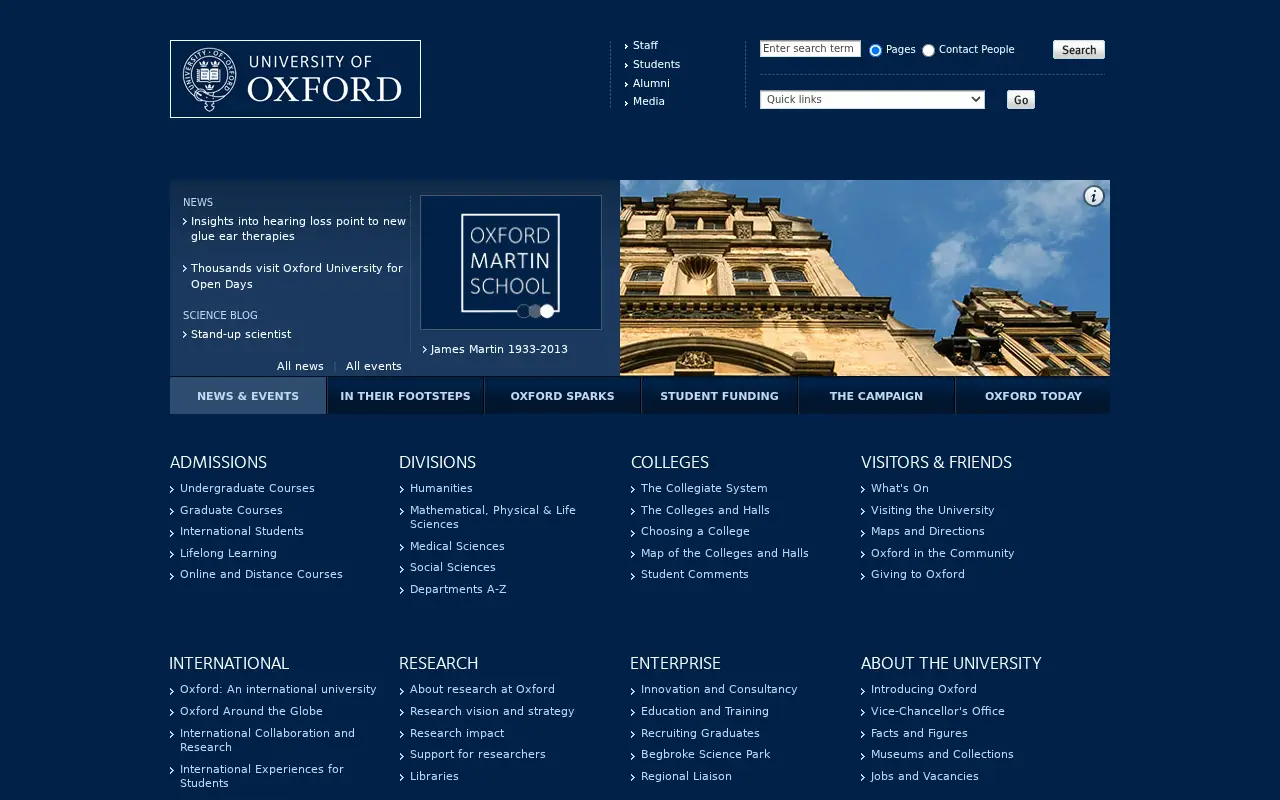 ox.ac.uk in 2013