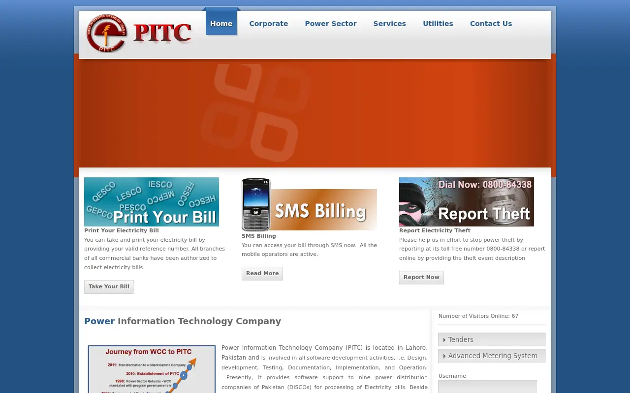pitc.com.pk in 2012