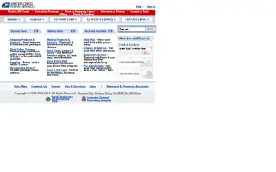 usps.com in 2005