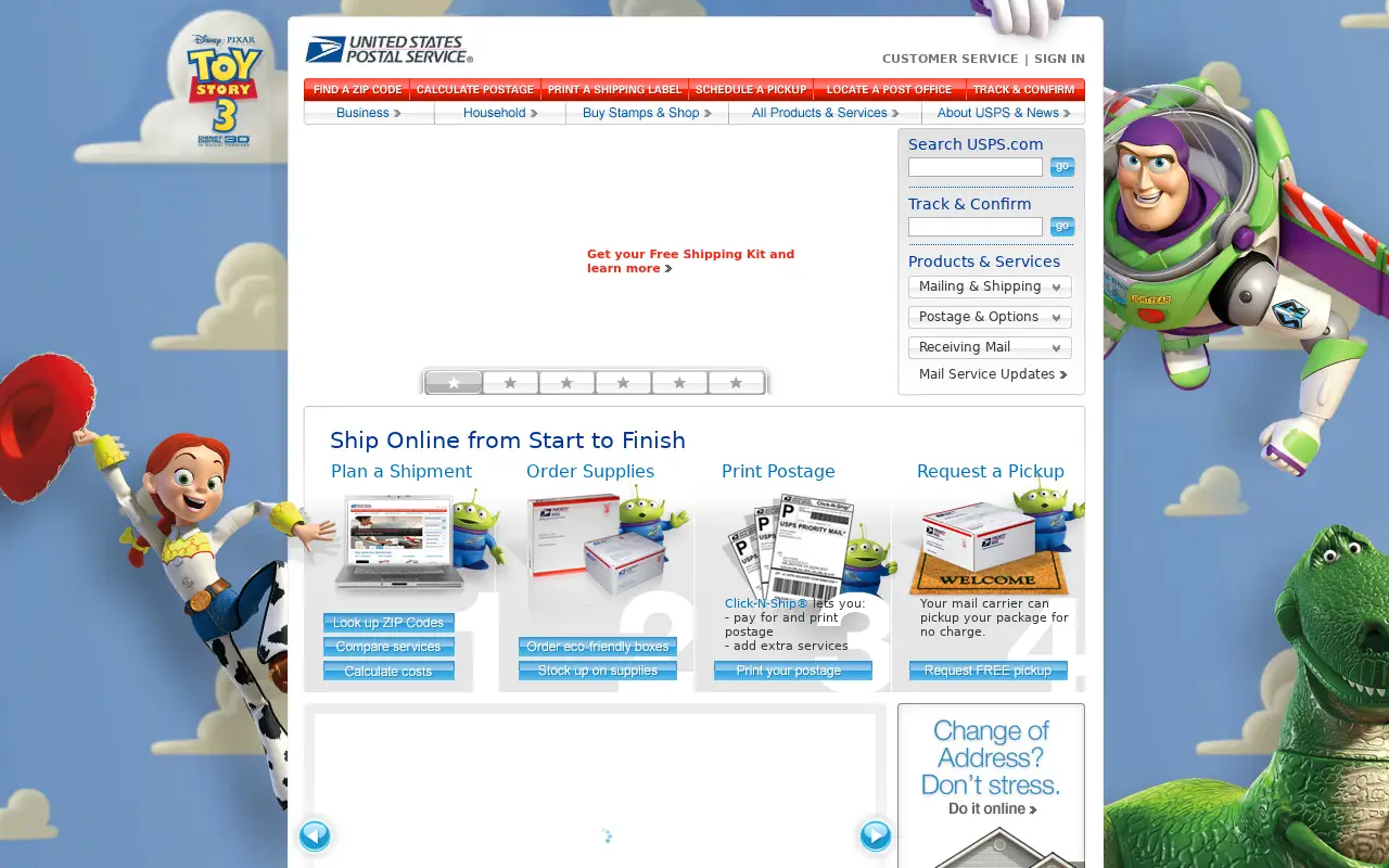usps.com in 2010