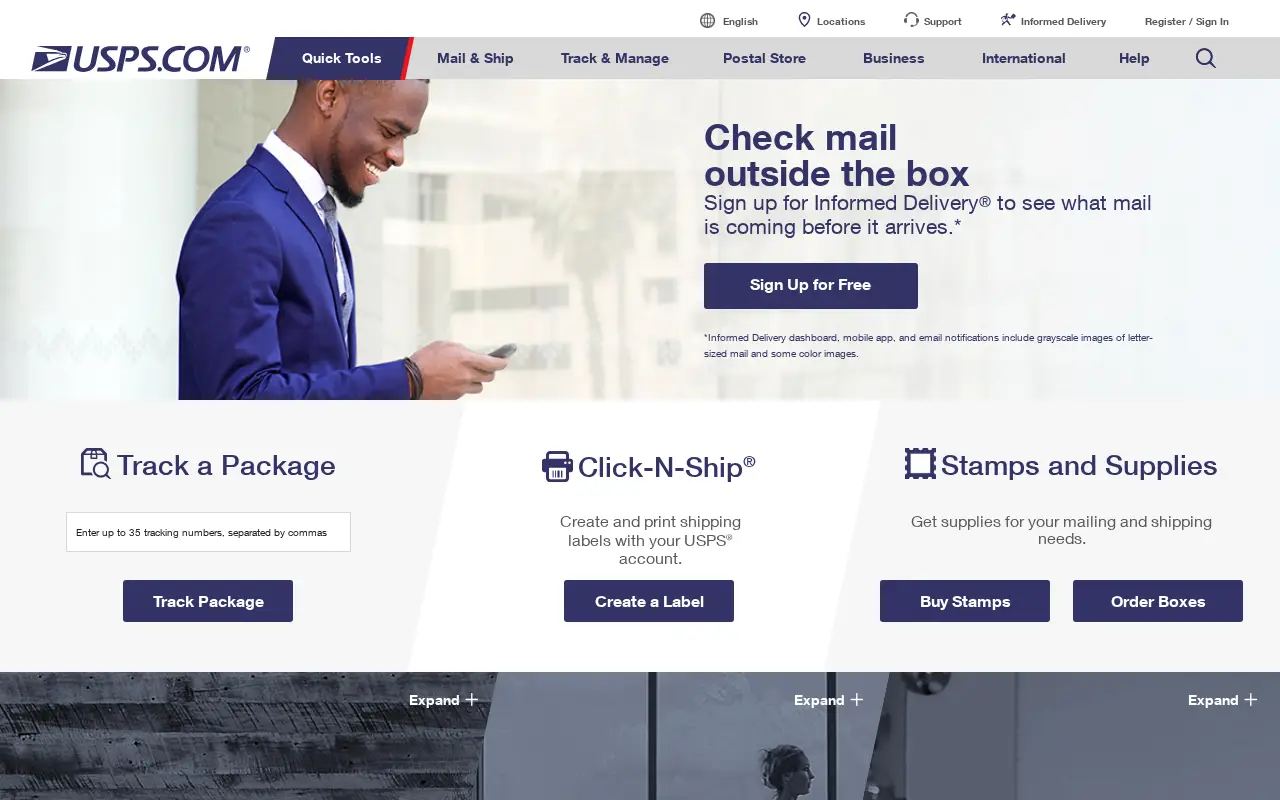 usps.com in 2018