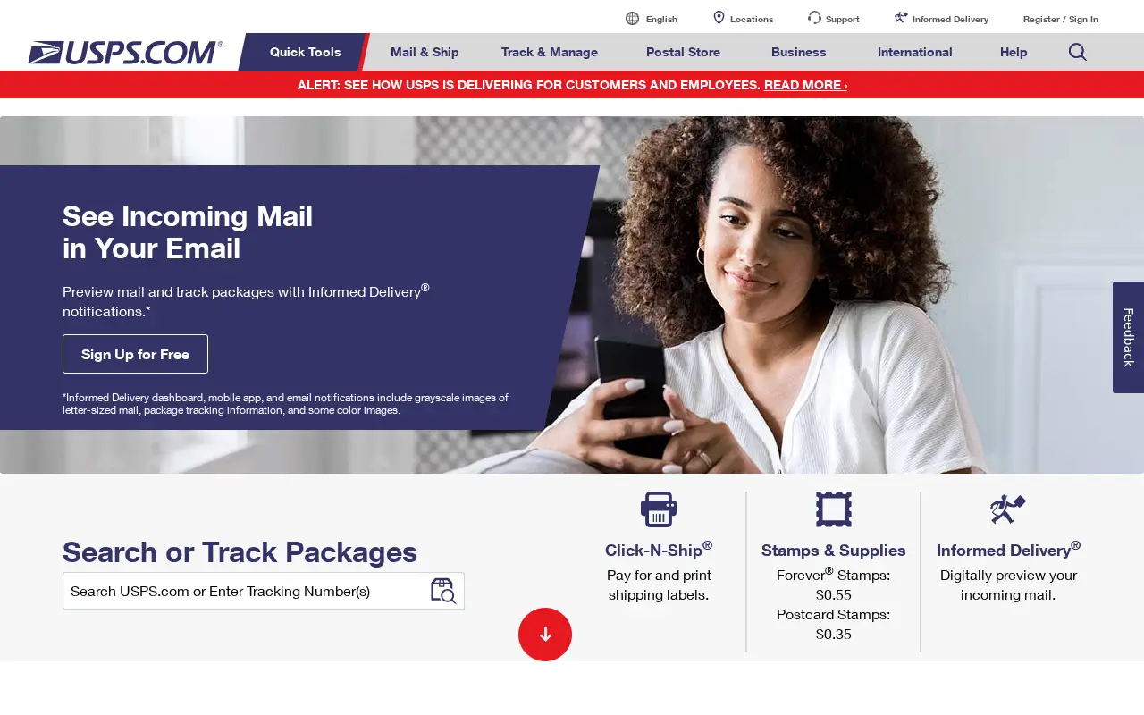 usps.com in 2020