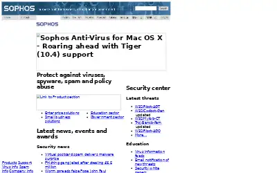sophos.com in 2005