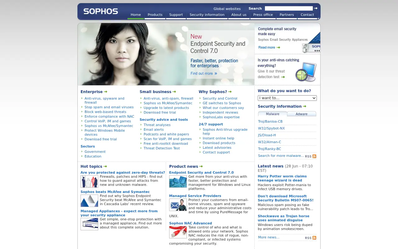 sophos.com on June 30, 2007