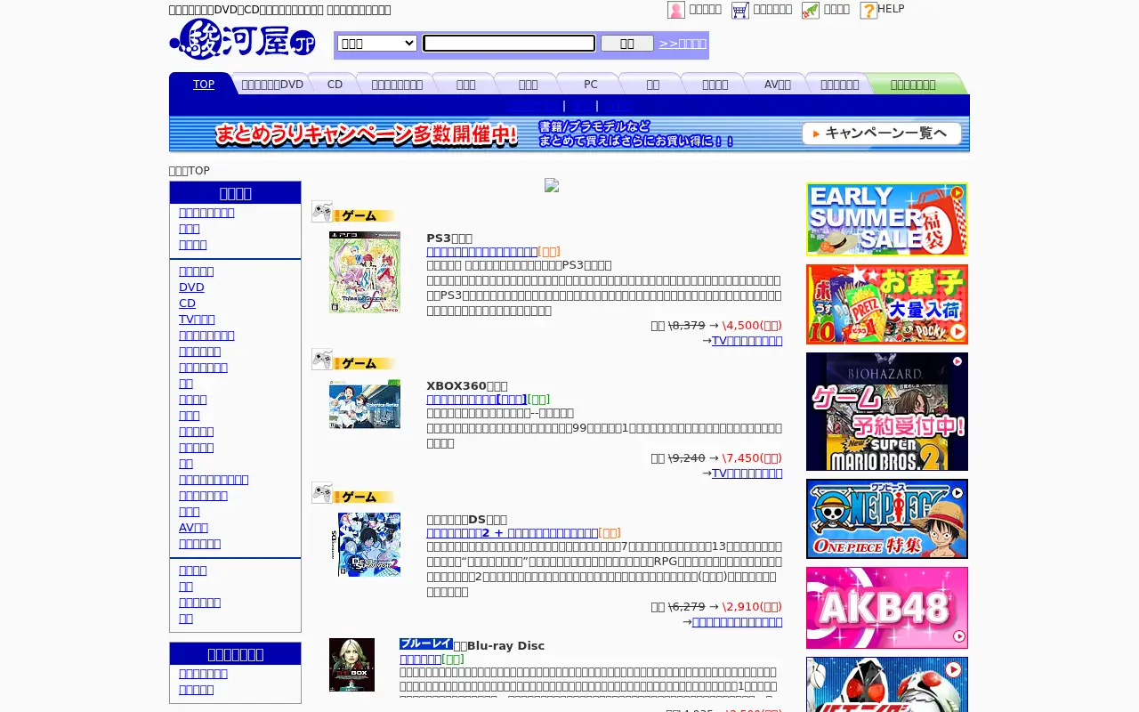 suruga-ya.jp in 2012
