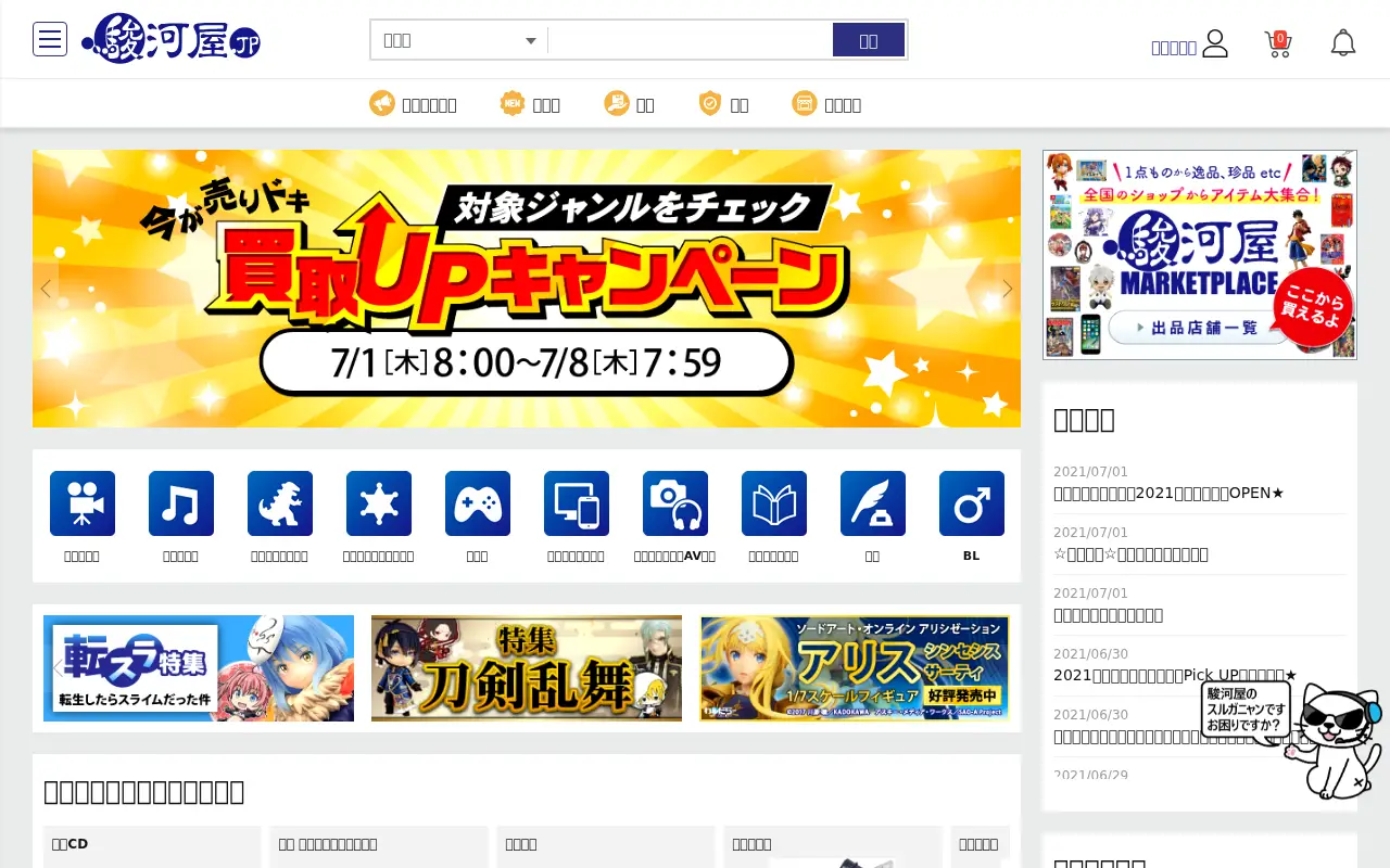 suruga-ya.jp in 2021