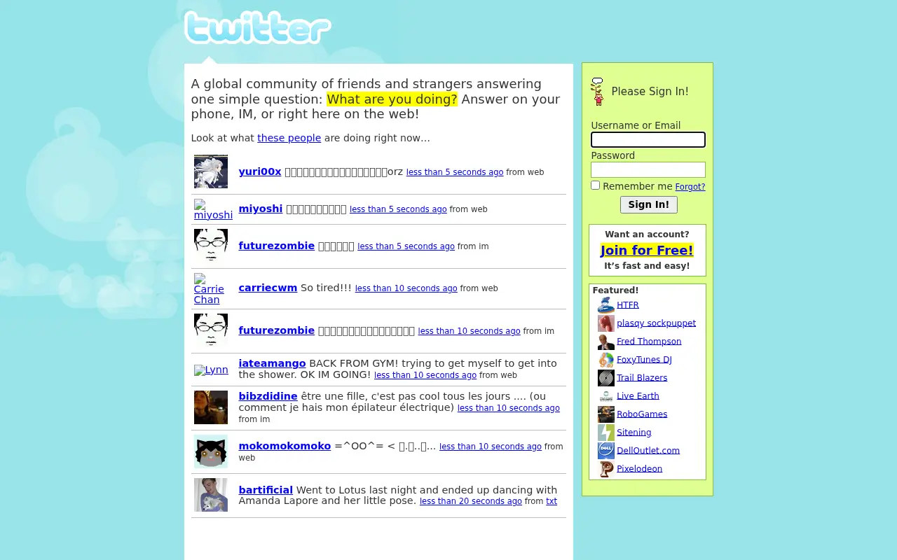 twitter.com in 2007