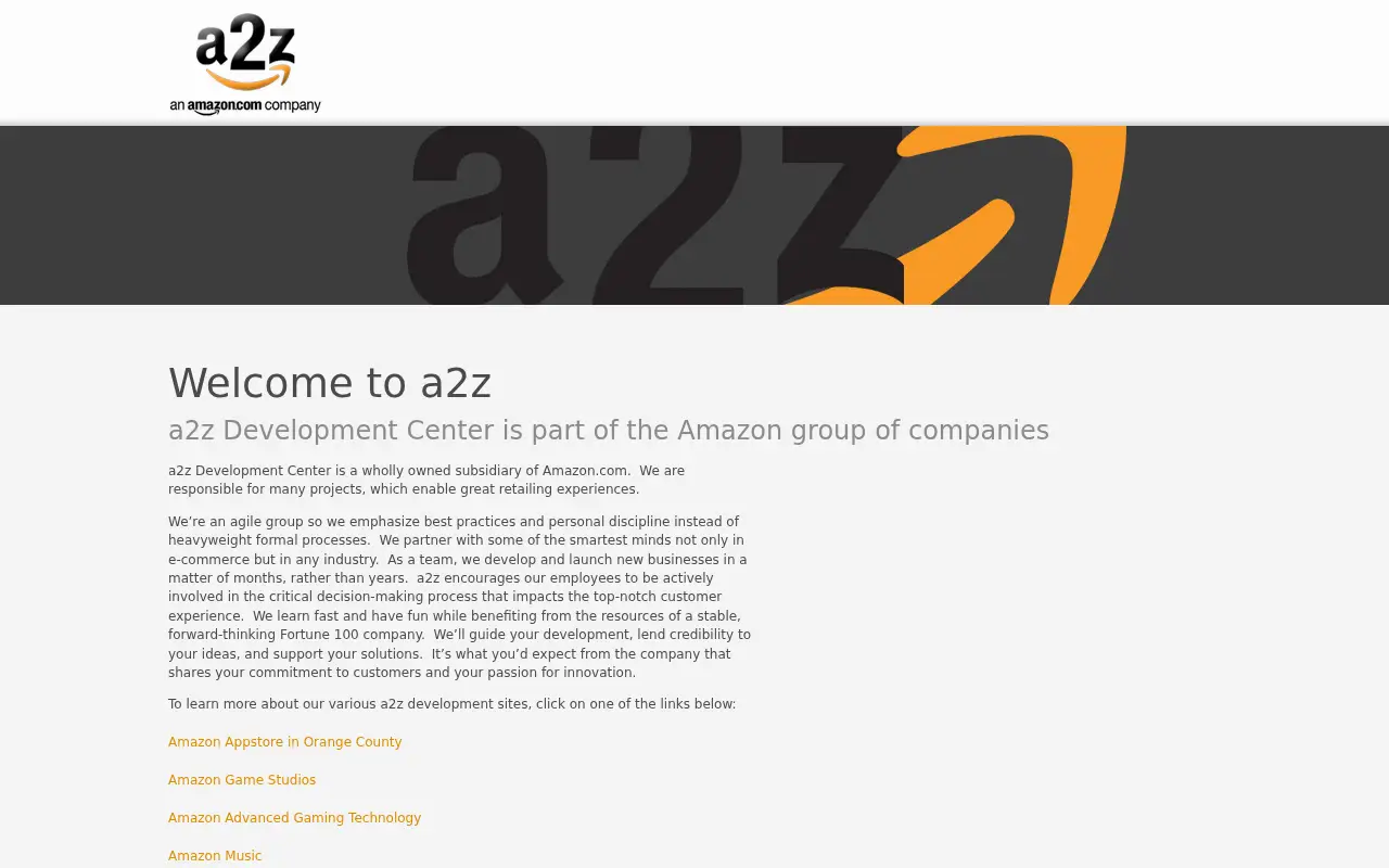 a2z.com in 2014