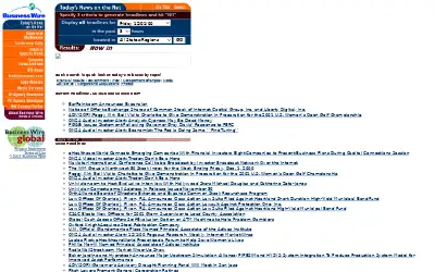businesswire.com in 2001