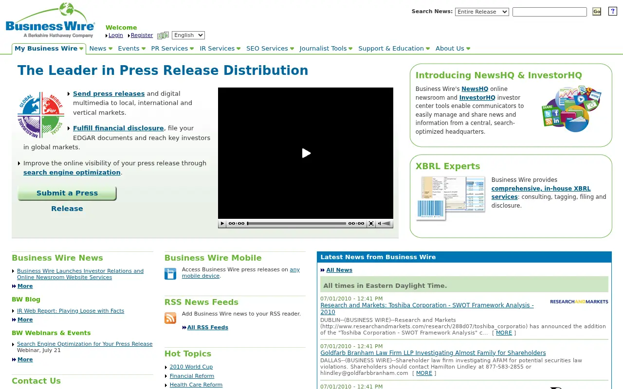 businesswire.com in 2010