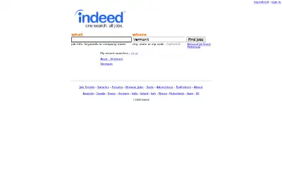 indeed.com in 2009