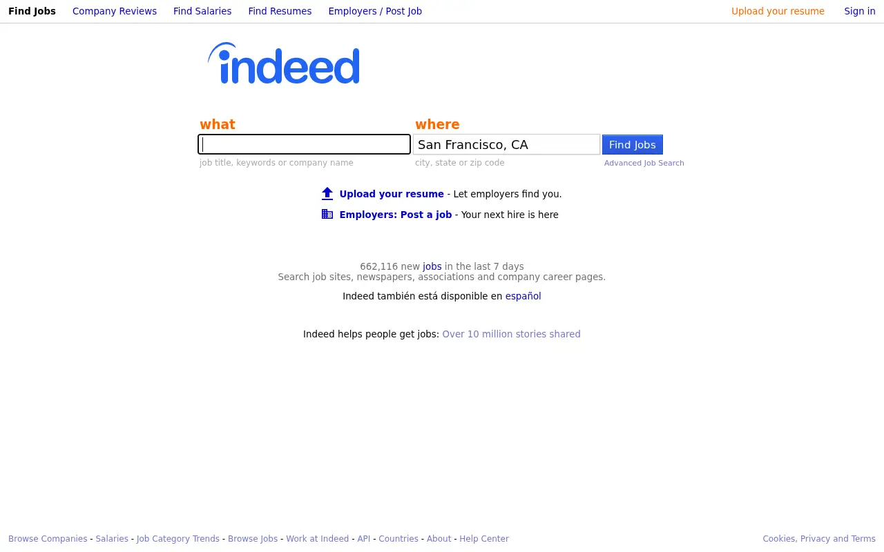indeed.com in 2017