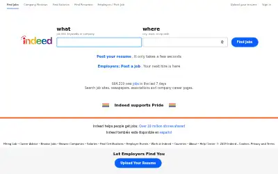 indeed.com in 2019