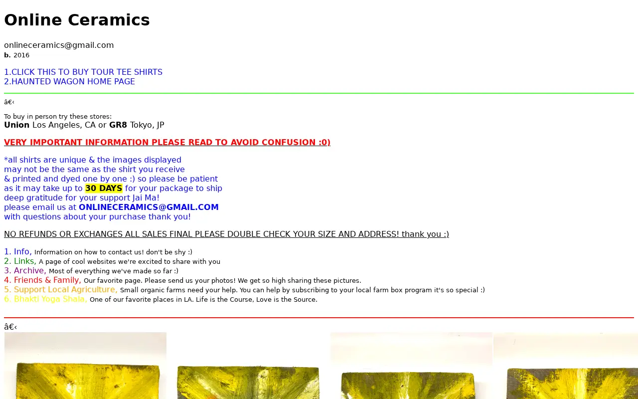 online-ceramics.com in 2018
