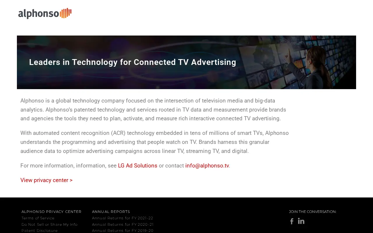 alphonso.tv in 2025