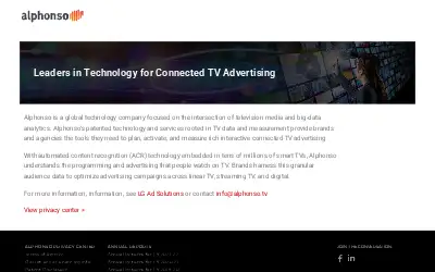 alphonso.tv in 2025