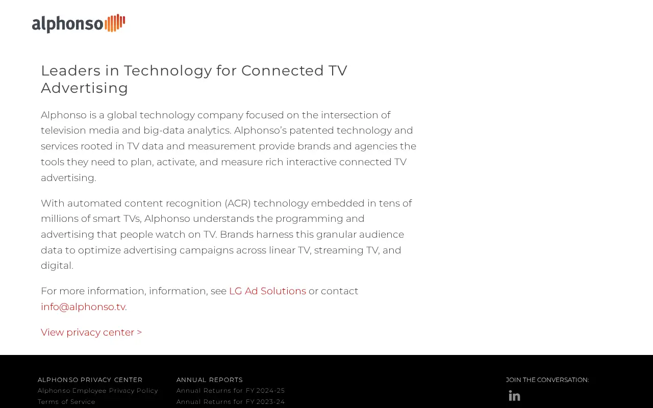 alphonso.tv in 2026