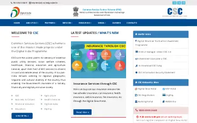 csc.gov.in in 2018