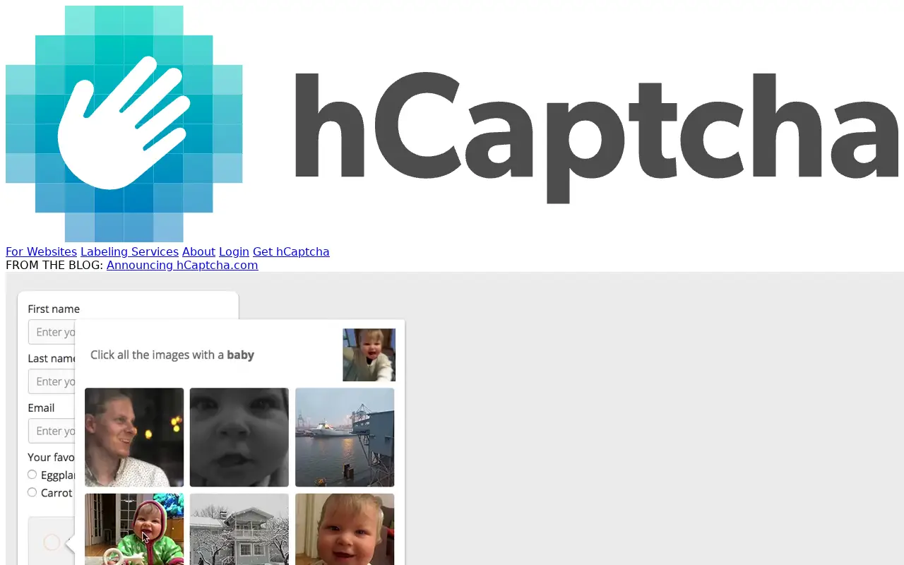hcaptcha.com on August 23, 2018