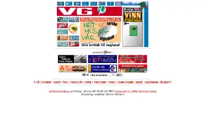 vg.no in 1996