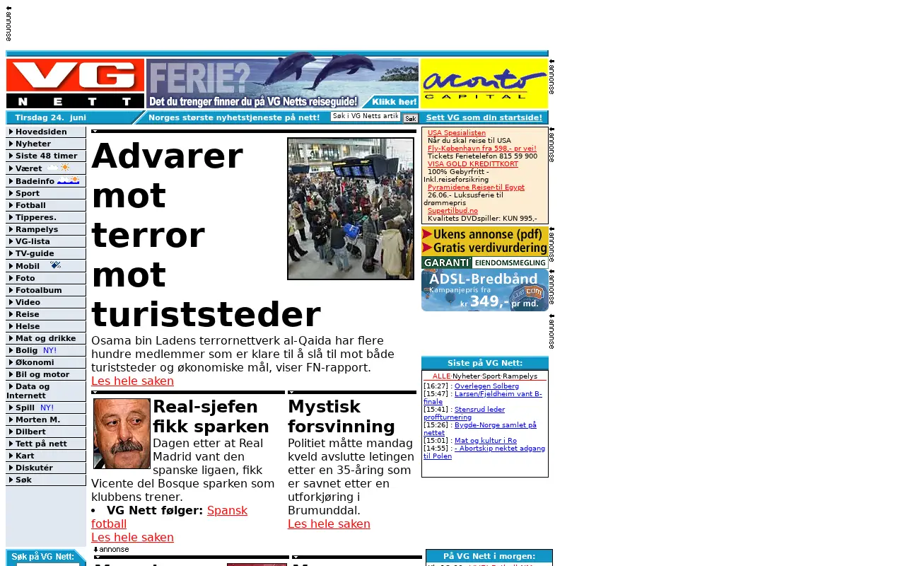 vg.no on June 24, 2003