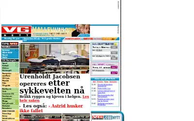 vg.no in 2009