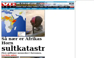 vg.no in 2011