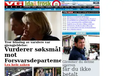 vg.no in 2013