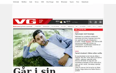 vg.no in 2017